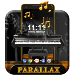 gold piano wallpaper android application logo